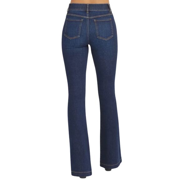 Spanx NWT Flare Pull on Stretch Jeans - Midnight Shade Women’s Size XS Petite - Picture 2 of 8